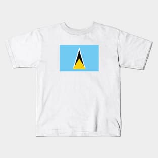 St Lucia National Flag Kids T-Shirt